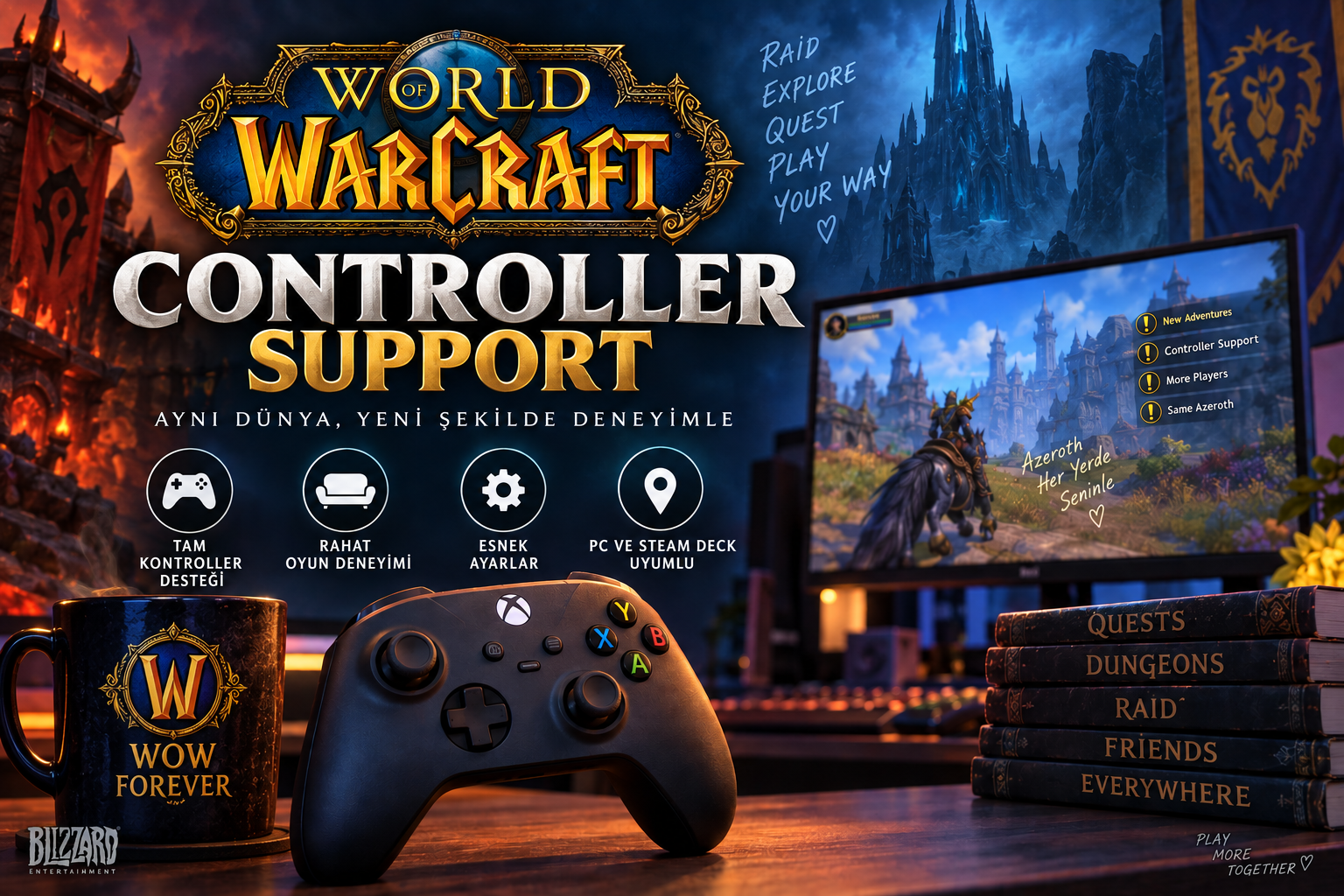 World Of Warcraft Kontrolçü Desteği